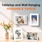 5x7 Picture Frame Set of 4 – White Photo Frames with HD Plexiglass, Display 4x6 Photos with Mat or 5x7 Without Mat – Wall Mount & Tabletop Gallery Frames for Home, Office & Collage Decor